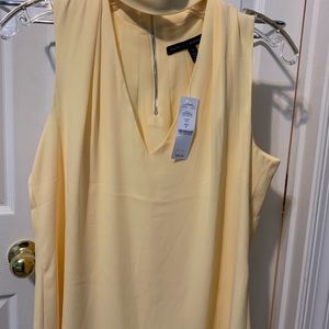 Yellow White House Black Market top